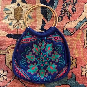 Vintage 1960s Needlepoint Purse